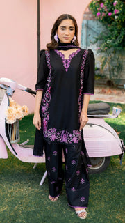 MRS-409 | Lawn Embroidered 3 Piece Stitched Suit