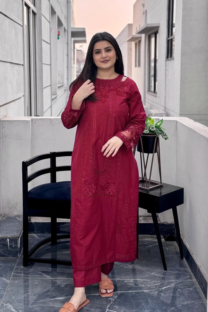 MRS-390 | Lawn Chikankari Stitched Suit