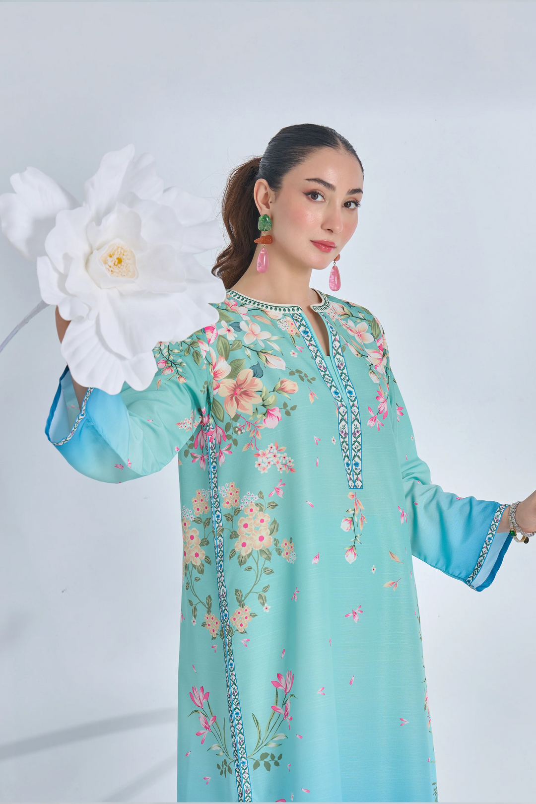 CH - 396 Premium Printed 2 Pc Stitched Suit