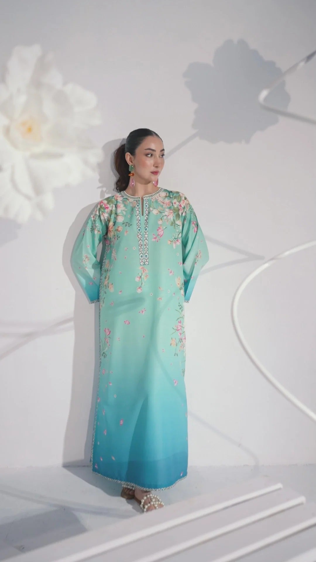 CH - 396 Premium Printed 2 Pc Stitched Suit