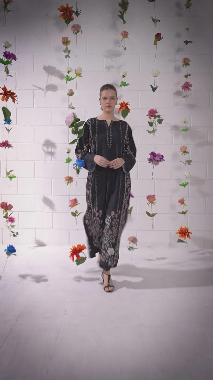 CH - 399  Orchid Premium Printed 3 Pc Stitched Suit